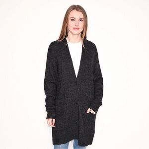 ISABEL MARANT Etoile Dark Gray Knit Oversized Cardigan Sweater 38/ US 6